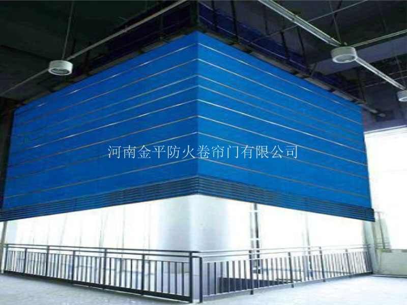 無機布雙軌（guǐ）無（wú）機折疊（dié）提升防（fáng）火卷簾